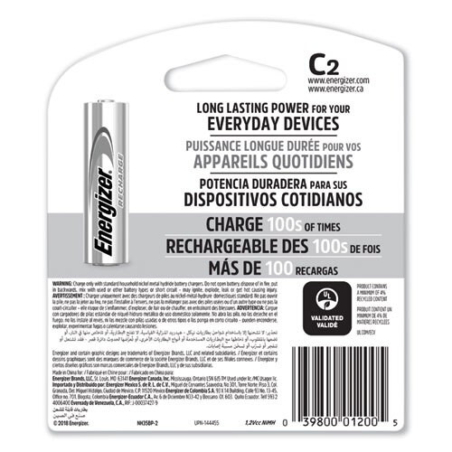 Nimh Rechargeable C Batteries, 1.2v, 2/pack Nimh Rechargeable C Batteries, 1.2v, 2/pack