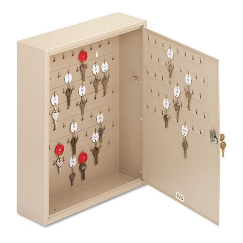 Locking Two-tag Cabinet, 120-key, Welded Steel, Sand, 16 1/2 X 4 7/8 X 20 1/8 Locking Two-tag Cabinet, 120-key, Welded Steel, Sand, 16 1/2 X 4 7/8 X 20 1/8