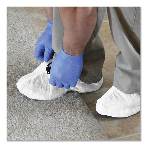 A40 Liquid/particle Protection Shoe Covers, White, X-large-2x-large, 400/ct A40 Liquid/particle Protection Shoe Covers, White, X-large-2x-large, 400/ct