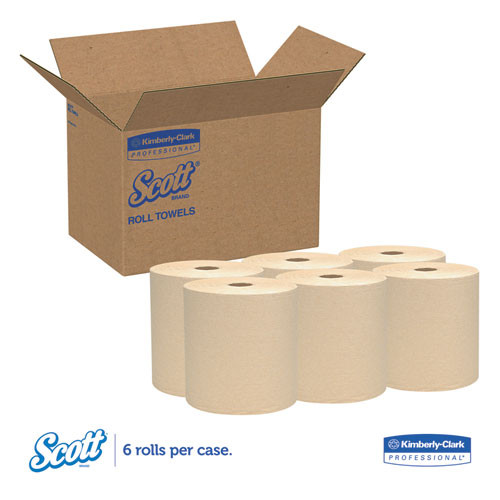Essential Hard Roll Towels, 1.5" Core, 8 X 800ft, Natural, 12 Rolls/carton Essential Hard Roll Towels, 1.5" Core, 8 X 800ft, Natural, 12 Rolls/carton