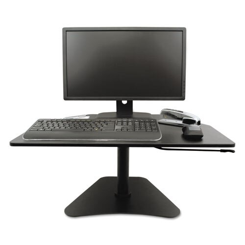 High Rise Adjustable Stand-up Desk, 28w X 23d X 16.75h, Black