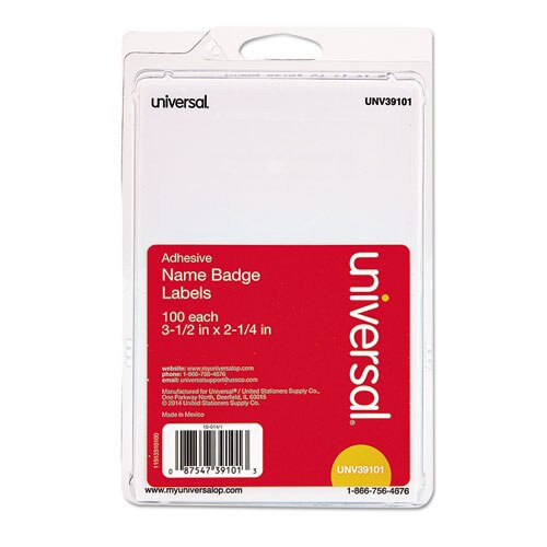 Border-style Self-adhesive Name Badges, 3 1/2 X 2 1/4, White/red, 100/pack Border-style Self-adhesive Name Badges, 3 1/2 X 2 1/4, White/red, 100/pack