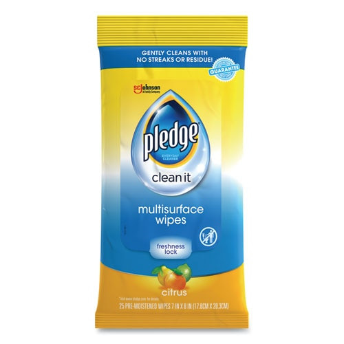 Multi-surface Cleaner Wet Wipes, Cloth, 7 X 10, Fresh Citrus, 25/pack Multi-surface Cleaner Wet Wipes, Cloth, 7 X 10, Fresh Citrus, 25/pack