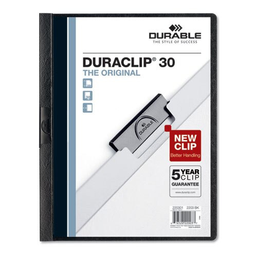Duraclip Report Cover, 8 9/10 X 11 1/5, Clear, 5/pack Duraclip Report Cover, 8 9/10 X 11 1/5, Clear, 5/pack