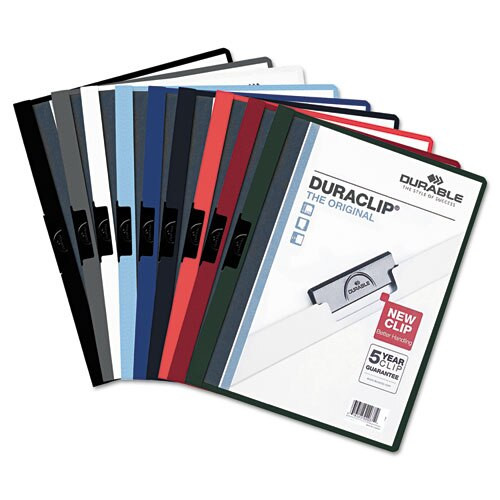 Duraclip Report Cover, 8 9/10 X 11 1/5, Clear, 5/pack Duraclip Report Cover, 8 9/10 X 11 1/5, Clear, 5/pack