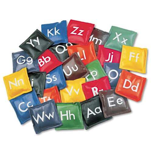 Alphabet Bean Bag Set, Vinyl, Assorted Colors, 26/set Alphabet Bean Bag Set, Vinyl, Assorted Colors, 26/set
