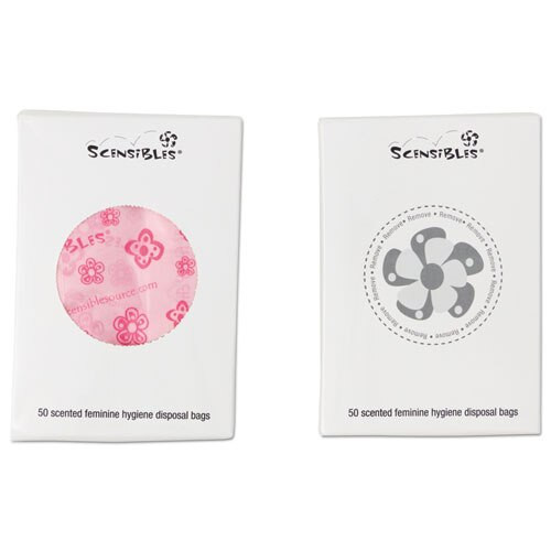 Scensibles Personal Disposal Bags, 3.38" X 9.75", Pink, 1,200/carton Scensibles Personal Disposal Bags, 3.38" X 9.75", Pink, 1,200/carton