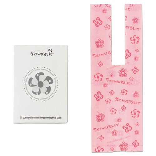 Scensibles Personal Disposal Bags, 3.38" X 9.75", Pink, 1,200/carton Scensibles Personal Disposal Bags, 3.38" X 9.75", Pink, 1,200/carton