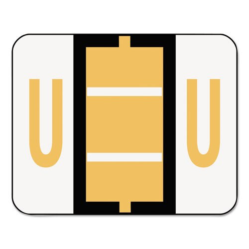 A-z Color-coded End Tab Filing Labels, U, 1 X 1.25, White, 500/roll A-z Color-coded End Tab Filing Labels, U, 1 X 1.25, White, 500/roll