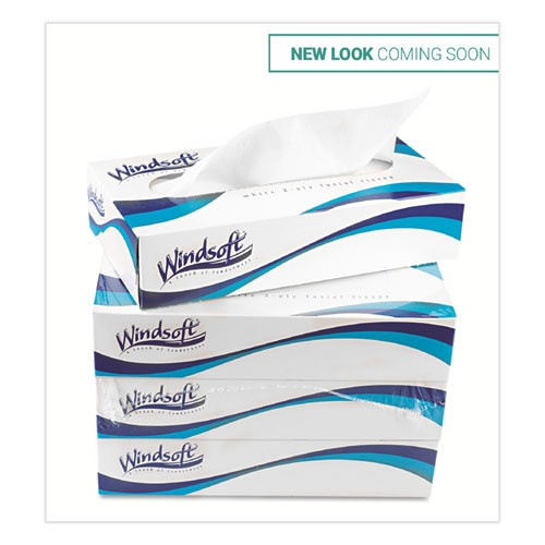 Facial Tissue, 2 Ply, White, Pop-up Box, 100 Sheets/box, 6 Boxes/pack Facial Tissue, 2 Ply, White, Pop-up Box, 100 Sheets/box, 6 Boxes/pack