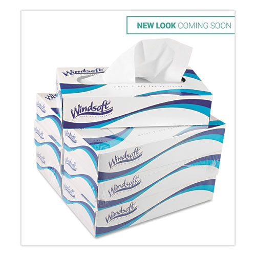 Facial Tissue, 2 Ply, White, Pop-up Box, 100 Sheets/box, 6 Boxes/pack Facial Tissue, 2 Ply, White, Pop-up Box, 100 Sheets/box, 6 Boxes/pack