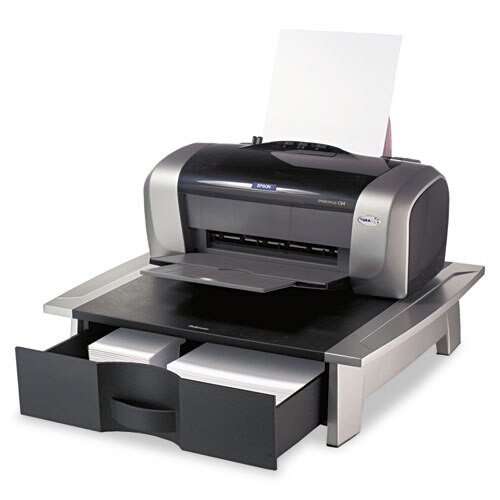 Office Suites™ Printer/machine Stand, 21 1/4 X 18 1/16 X 5 1/4, Black/silver Office Suites™ Printer/machine Stand, 21 1/4 X 18 1/16 X 5 1/4, Black/silver