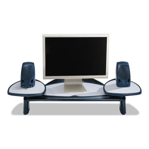 Flat Panel Monitor Station, 22 3/4 X 12 1/4 X 2 1/2 To 4 1/2, Black Flat Panel Monitor Station, 22 3/4 X 12 1/4 X 2 1/2 To 4 1/2, Black