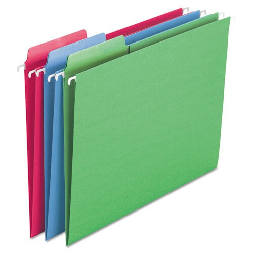 Erasable Fastab Hanging Folders, Letter Size, 1/3-cut Tab, Moss, 20/box Erasable Fastab Hanging Folders, Letter Size, 1/3-cut Tab, Moss, 20/box