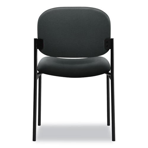 Vl606 Stacking Guest Chair Without Arms, Charcoal Seat/charcoal Back, Black Base Vl606 Stacking Guest Chair Without Arms, Charcoal Seat/charcoal Back, Black Base