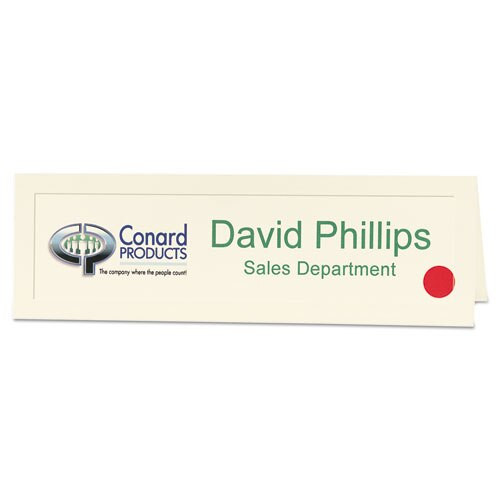 Large Embossed Tent Card, Ivory, 3 1/2 X 11, 1 Card/sheet, 50/box Large Embossed Tent Card, Ivory, 3 1/2 X 11, 1 Card/sheet, 50/box