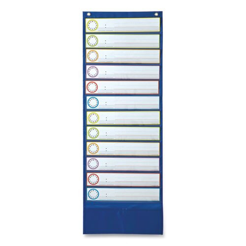 Deluxe Scheduling Pocket Chart, 13 Pockets, 13 X 36 Deluxe Scheduling Pocket Chart, 13 Pockets, 13 X 36