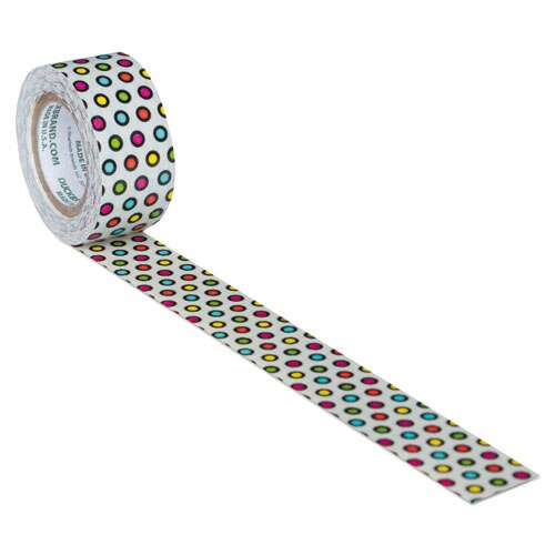 Ducklings, 1" Core, 0.75" X 15 Ft, Multicolor Candy Dots Ducklings, 1" Core, 0.75" X 15 Ft, Multicolor Candy Dots