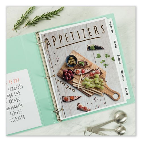 Customizable Print-on Dividers, 5-tab, Letter Customizable Print-on Dividers, 5-tab, Letter