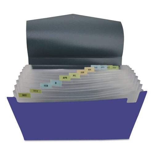 Poly Expanding Files, 13 Sections, Letter Size, Metallic Blue/steel Gray Poly Expanding Files, 13 Sections, Letter Size, Metallic Blue/steel Gray
