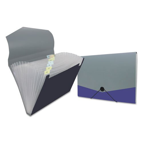 Poly Expanding Files, 13 Sections, Letter Size, Metallic Blue/steel Gray Poly Expanding Files, 13 Sections, Letter Size, Metallic Blue/steel Gray