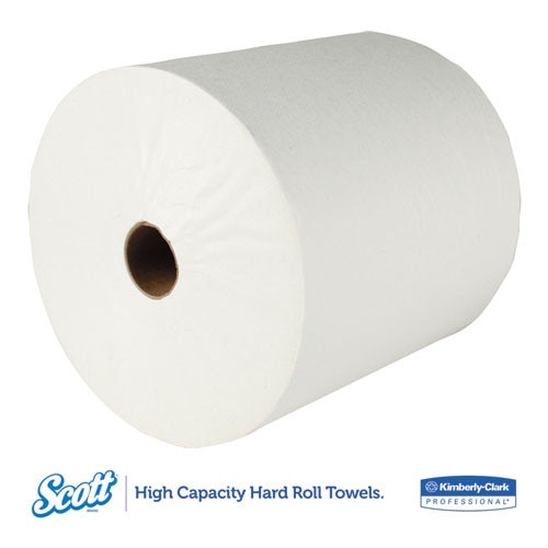 Essential Hard Roll Towel, 1.5" Core, 8 X 400ft, White, 12 Rolls/carton Essential Hard Roll Towel, 1.5" Core, 8 X 400ft, White, 12 Rolls/carton