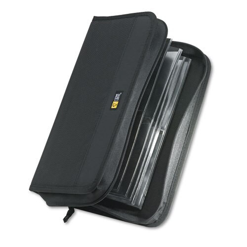 Cd/dvd Wallet, Holds 72 Discs, Black Cd/dvd Wallet, Holds 72 Discs, Black