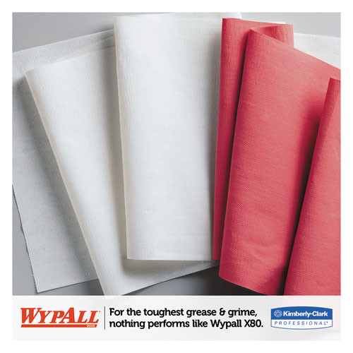 X80 Cloths With Hydroknit, Jumbo Roll, 12 1/2w X 13.4 White, 475 Roll X80 Cloths With Hydroknit, Jumbo Roll, 12 1/2w X 13.4 White, 475 Roll