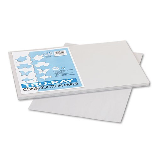 Tru-ray Construction Paper, 76lb, 12 X 18, Gray, 50/pack Tru-ray Construction Paper, 76lb, 12 X 18, Gray, 50/pack