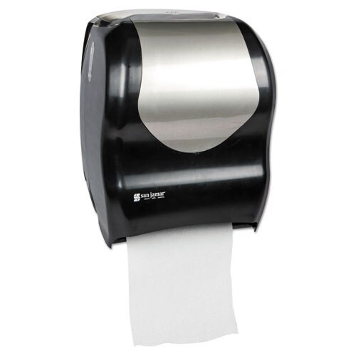 Tear-n-dry Touchless Roll Towel Dispenser, 16 3/4 X 10 X 12 1/2, White/clear Tear-n-dry Touchless Roll Towel Dispenser, 16 3/4 X 10 X 12 1/2, White/clear