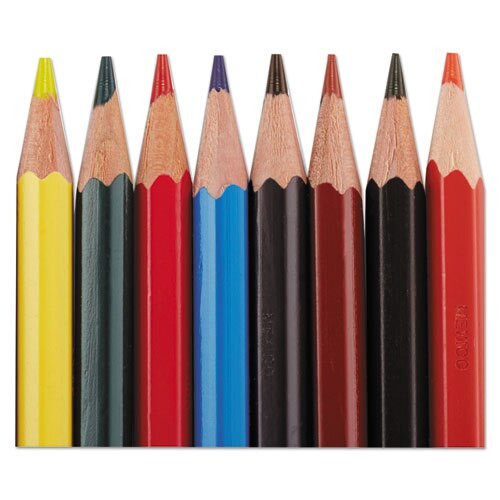Col-erase Pencil With Eraser, 0.7 Mm, 2b (#1), Assorted Lead/barrel Colors, Dozen Col-erase Pencil With Eraser, 0.7 Mm, 2b (#1), Assorted Lead/barrel Colors, Dozen