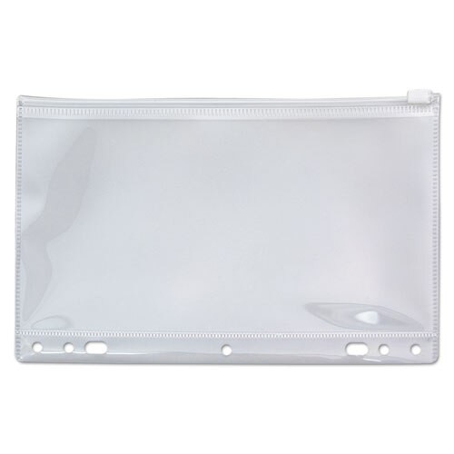 Zip-all Ring Binder Pocket, 6 X 9 1/2, Clear Zip-all Ring Binder Pocket, 6 X 9 1/2, Clear