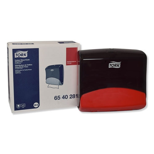 Performance Folded Wiper/cloth Dispenser, Plastic, 16.81" X 8.11" X 15.51", Red Performance Folded Wiper/cloth Dispenser, Plastic, 16.81" X 8.11" X 15.51", Red