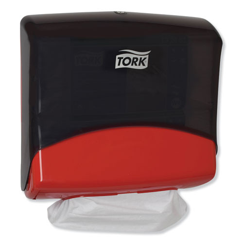 Performance Folded Wiper/cloth Dispenser, Plastic, 16.81" X 8.11" X 15.51", Red Performance Folded Wiper/cloth Dispenser, Plastic, 16.81" X 8.11" X 15.51", Red
