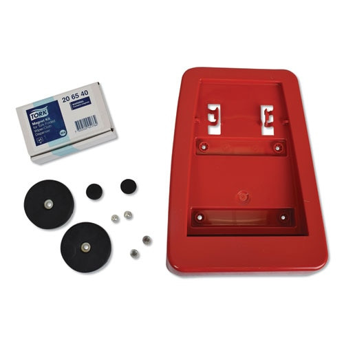Performance Folded Wiper/cloth Dispenser, Plastic, 16.81" X 8.11" X 15.51", Red Performance Folded Wiper/cloth Dispenser, Plastic, 16.81" X 8.11" X 15.51", Red