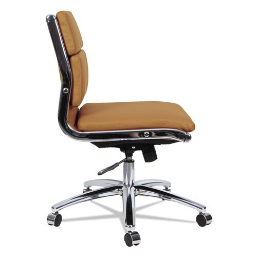 Alera Neratoli Low-back Slim Profile Chair, Supports Up To 275 Lbs., Camel Seat/camel Back, Chrome Base Alera Neratoli Low-back Slim Profile Chair, Supports Up To 275 Lbs., Camel Seat/camel Back, Chrome Base