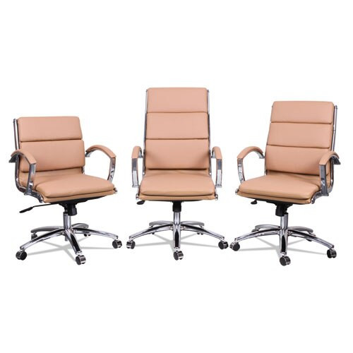 Alera Neratoli Low-back Slim Profile Chair, Supports Up To 275 Lbs., Camel Seat/camel Back, Chrome Base Alera Neratoli Low-back Slim Profile Chair, Supports Up To 275 Lbs., Camel Seat/camel Back, Chrome Base