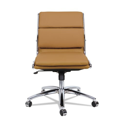 Alera Neratoli Low-back Slim Profile Chair, Supports Up To 275 Lbs., Camel Seat/camel Back, Chrome Base Alera Neratoli Low-back Slim Profile Chair, Supports Up To 275 Lbs., Camel Seat/camel Back, Chrome Base