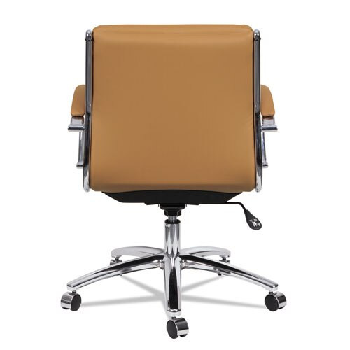 Alera Neratoli Low-back Slim Profile Chair, Supports Up To 275 Lbs., Camel Seat/camel Back, Chrome Base Alera Neratoli Low-back Slim Profile Chair, Supports Up To 275 Lbs., Camel Seat/camel Back, Chrome Base