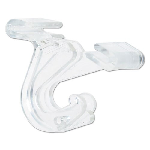 Clear Plastic Ceiling Hooks, 5/16 X 3/4 X 1 3/8, 6/pack Clear Plastic Ceiling Hooks, 5/16 X 3/4 X 1 3/8, 6/pack