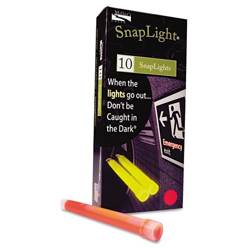 Snaplights, 6"l X 3/4"w, Red, 10/box Snaplights, 6"l X 3/4"w, Red, 10/box
