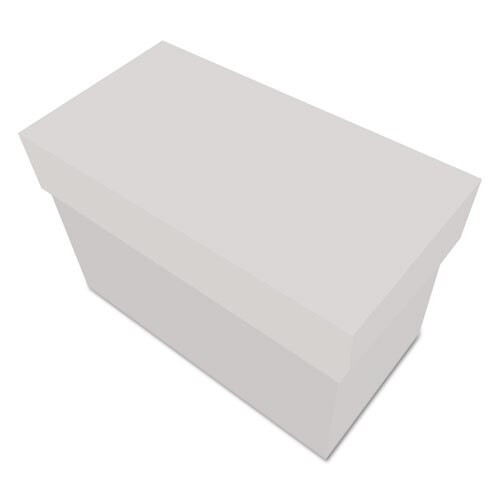 Index Card Box With 100 Ruled Index Cards, 4" X 6", Gray Index Card Box With 100 Ruled Index Cards, 4" X 6", Gray