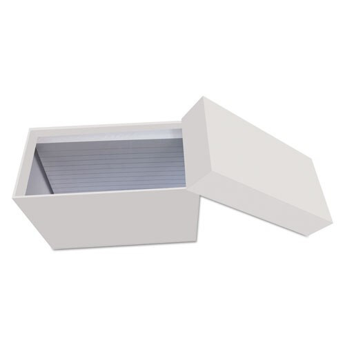 Index Card Box With 100 Ruled Index Cards, 4" X 6", Gray Index Card Box With 100 Ruled Index Cards, 4" X 6", Gray