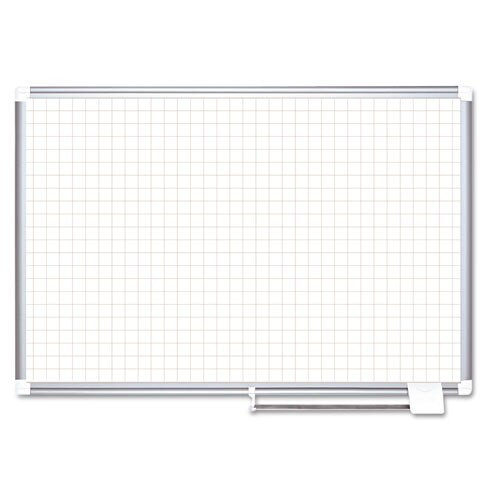Grid Planning Board, 1" Grid, 72 X 48, White/silver Grid Planning Board, 1" Grid, 72 X 48, White/silver