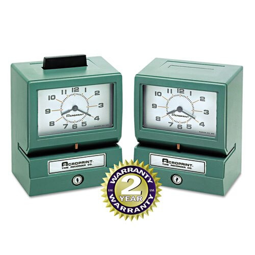 Model 150 Analog Automatic Print Time Clock With Month/date/1-12 Hours/minutes