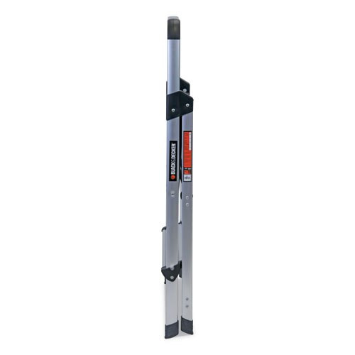 Aluminum Step Stool Ladder, 2-step, 225 Lb Capacity, 18.5w X 23.5 Spread X 38.5h, Silver Aluminum Step Stool Ladder, 2-step, 225 Lb Capacity, 18.5w X 23.5 Spread X 38.5h, Silver