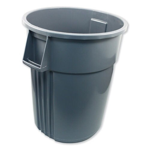 Advanced Gator Waste Container, Round, Plastic, 55 Gal, Gray Advanced Gator Waste Container, Round, Plastic, 55 Gal, Gray