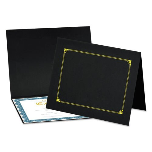 Certificate/document Cover, 8 1/2 X 11 / 8 X 10 / A4, Black, 6/pk Certificate/document Cover, 8 1/2 X 11 / 8 X 10 / A4, Black, 6/pk