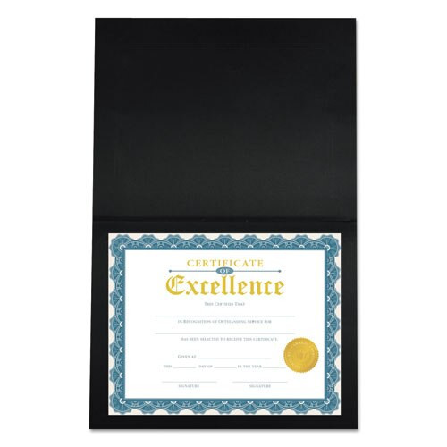 Certificate/document Cover, 8 1/2 X 11 / 8 X 10 / A4, Black, 6/pk Certificate/document Cover, 8 1/2 X 11 / 8 X 10 / A4, Black, 6/pk