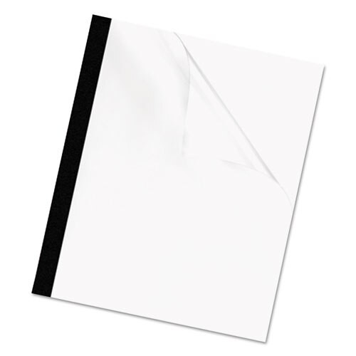 Thermal Binding System Covers, 180-sheet Cap, 11 X 8 1/2, Clear/black, 10/pack Thermal Binding System Covers, 180-sheet Cap, 11 X 8 1/2, Clear/black, 10/pack